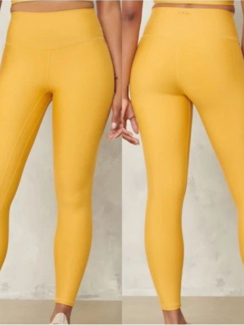YPB Abercrombie & Fitch Yellow High Waisted Athletic Leggings